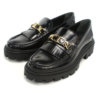 TOD’S トッズ レザー フリンジ ローファー XXW08J0GF80 SHA B999 レディース ブラック