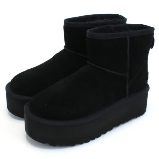 アグ UGG ムートンブーツ　CLASSIC MINI PLATFORM クラシック ミニ プラットフォーム 1134991　BLK ブラック