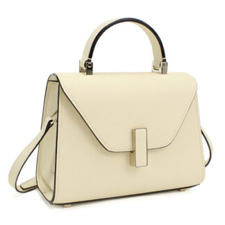 ヴァレクストラ VALEXTRA マイクロ イジィデ MICRO ISIDE ハンドバッグ 2WAY ショルダー V5E23 028 000W ホワイト系