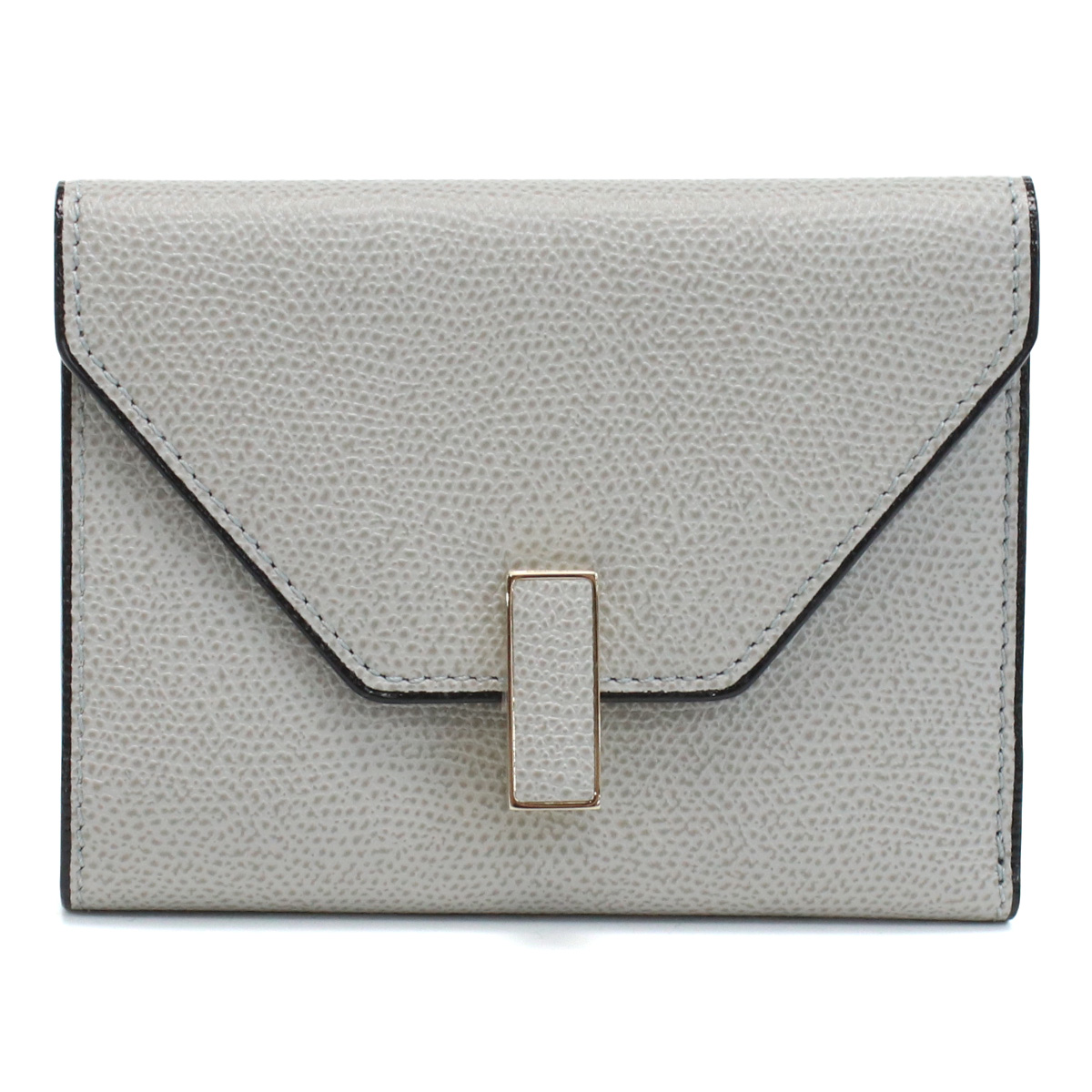 ヴァレクストラ VALEXTRA 三折財布小銭入付き イジィデ ウォレットV9E05 028 00CEグレー系 wallet-01 mini-01 - 画像 (2)