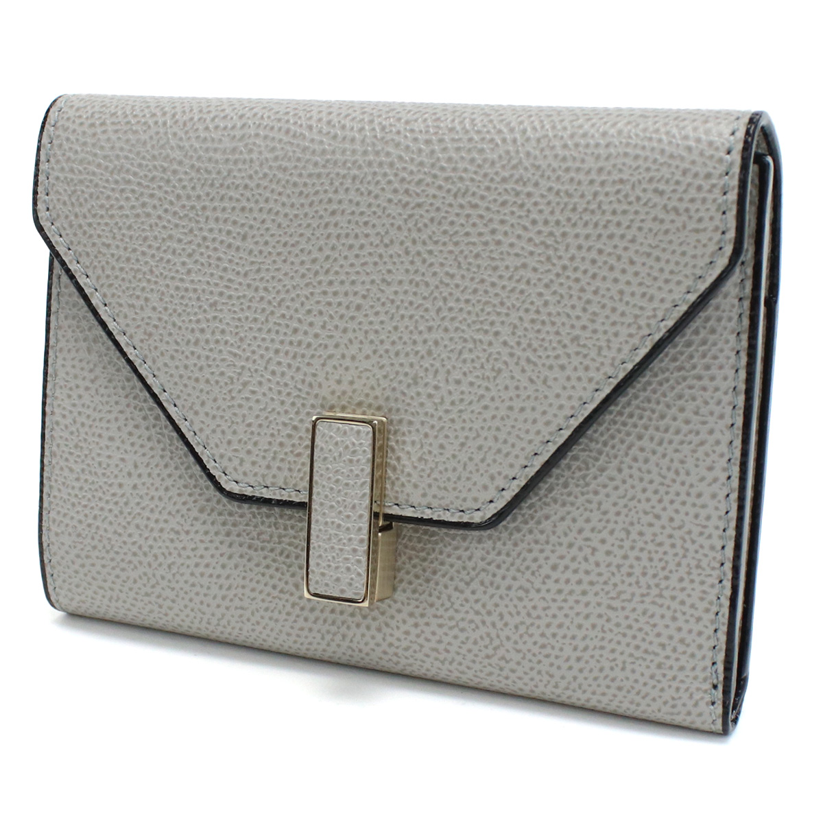 ヴァレクストラ VALEXTRA 三折財布小銭入付き イジィデ ウォレットV9E05 028 00CEグレー系 wallet-01 mini-01 - 画像 (3)