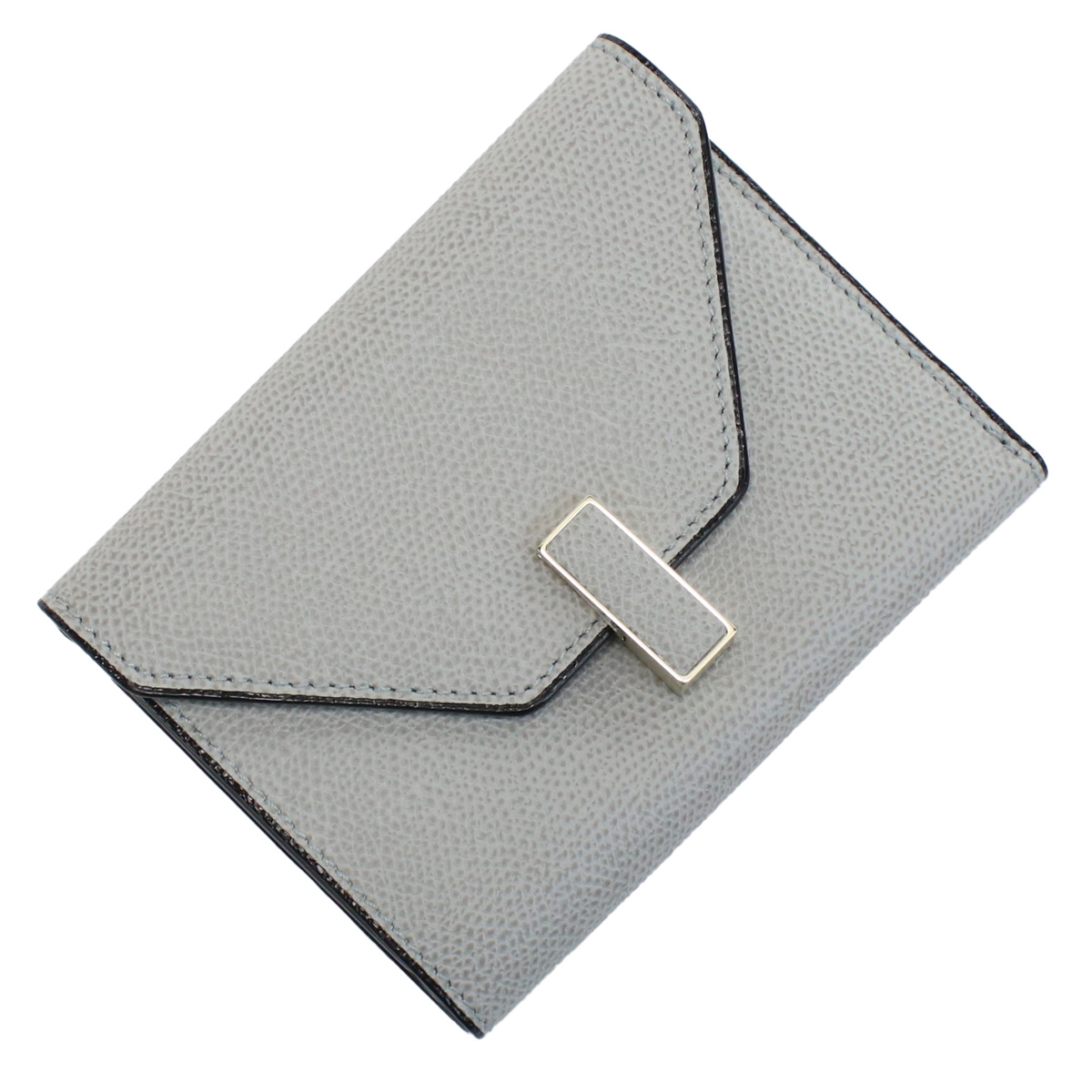 ヴァレクストラ VALEXTRA 三折財布小銭入付き イジィデ ウォレットV9E05 028 00CEグレー系 wallet-01 mini-01 - 画像 (5)