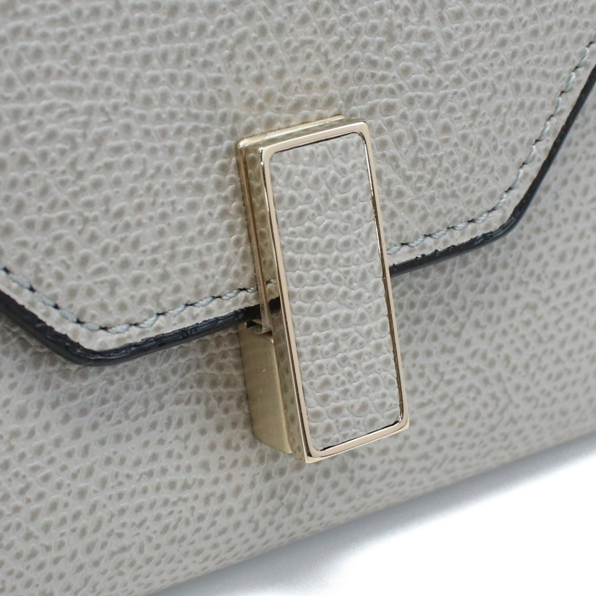 ヴァレクストラ VALEXTRA 三折財布小銭入付き イジィデ ウォレットV9E05 028 00CEグレー系 wallet-01 mini-01 - 画像 (7)